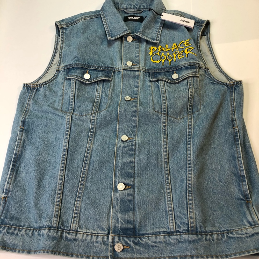 Palace X Alice Cooper XL High Quality Denim Vest - Picture 2 of 8
